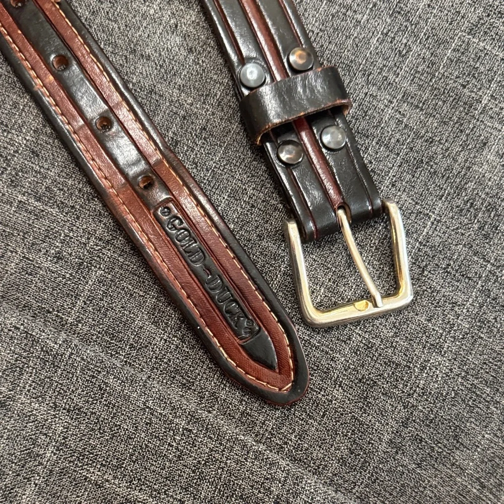 Gold Duck Genuine Leather Western Belt Size 34 | Made in Mexico